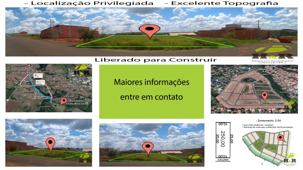 Terreno à Venda 250,00 m²